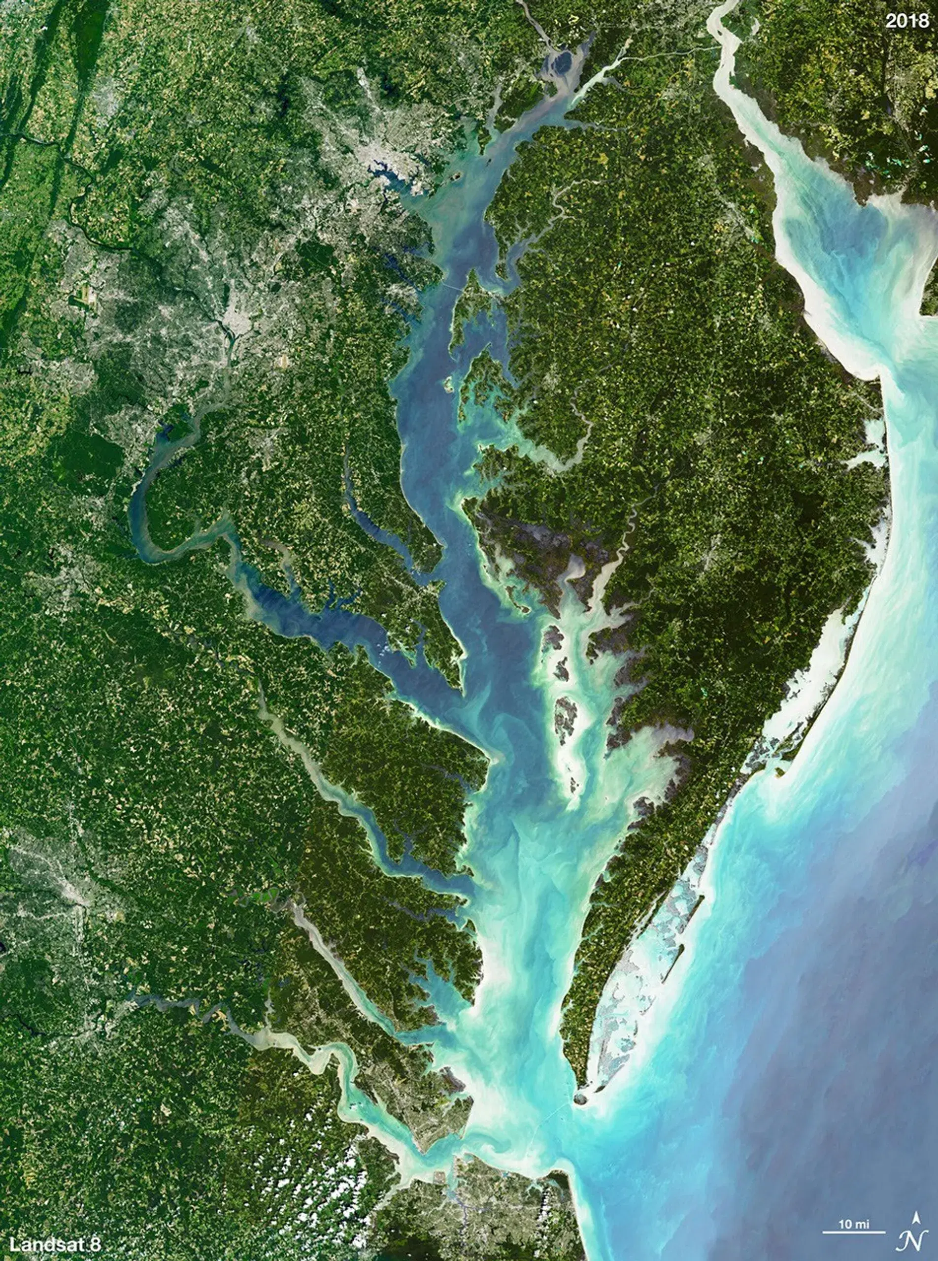 Landsat Natural Color imagery example