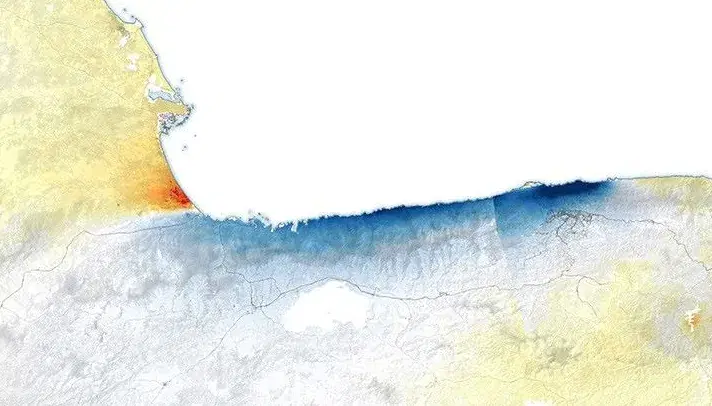 NISAR GUNW surface displacement imagery