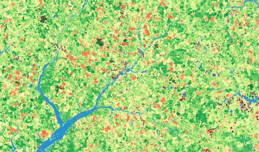 Sentinel-2 Normalized Difference Vegetation Index (NDVI)