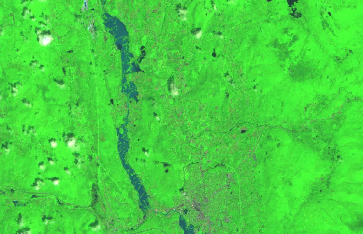 Sentinel-2 Shortwave Infrared imagery example