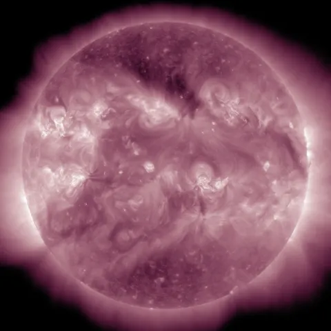 Image of the Sun in ultraviolet.